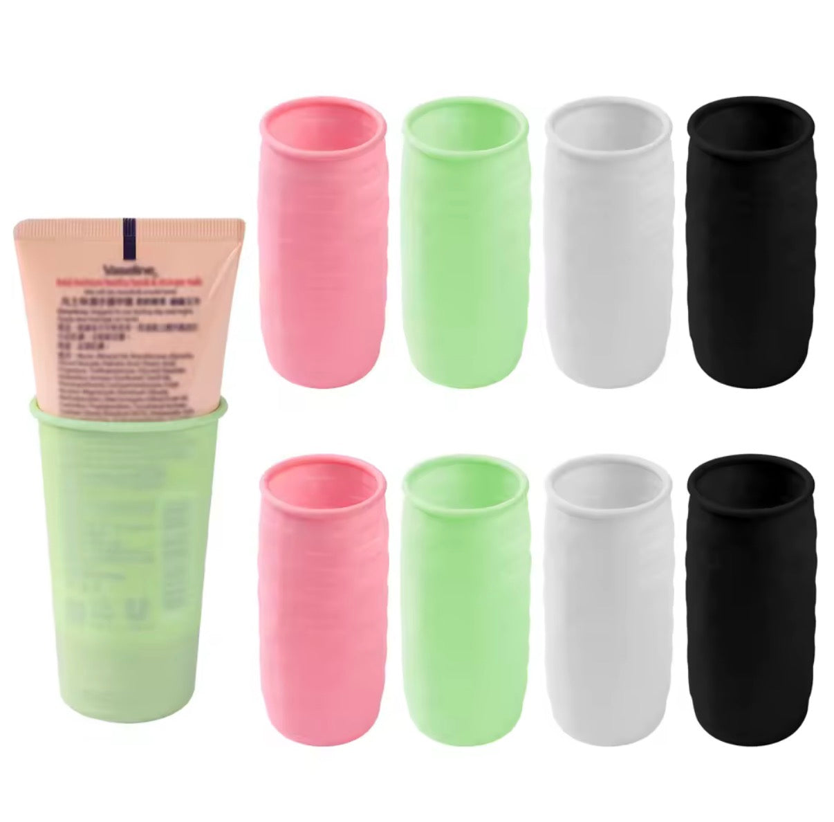 Leak-Proof Silicone Travel Bottle Covers (8-Pack)